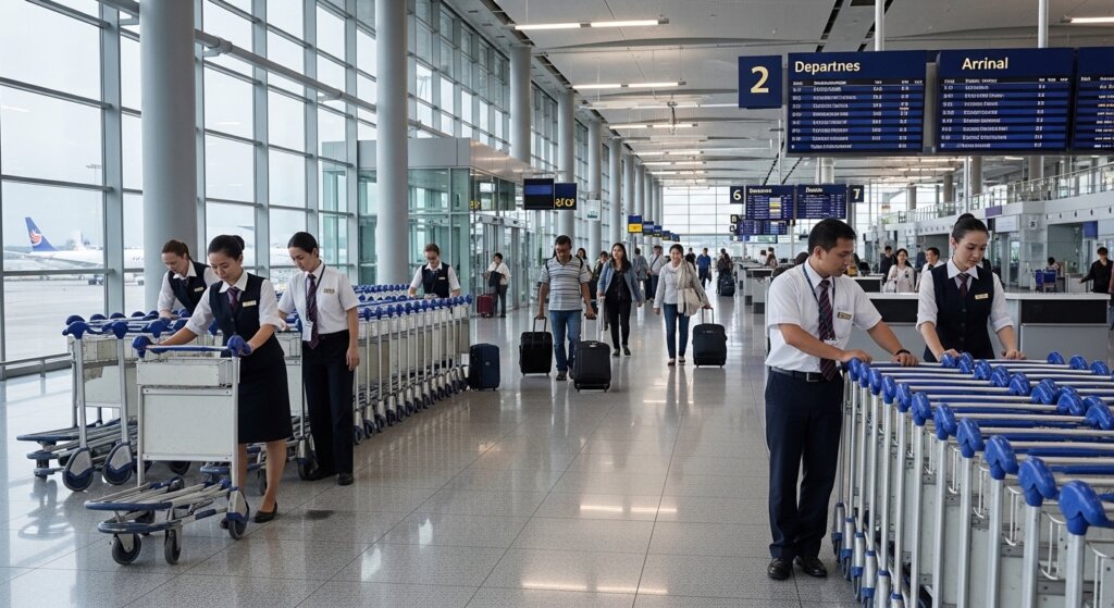Airport Trolley Checking Staff Required: Job Details, Skills, Salary & Career Guide