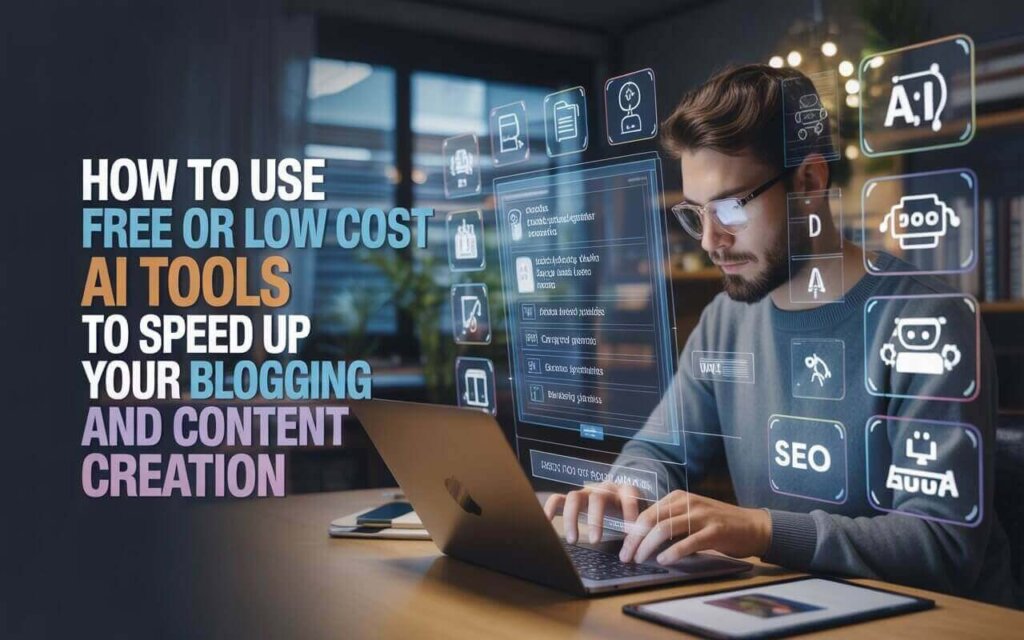 How to Use Free or Low-Cost AI Tools to Speed Up Your Blogging / Content Creation